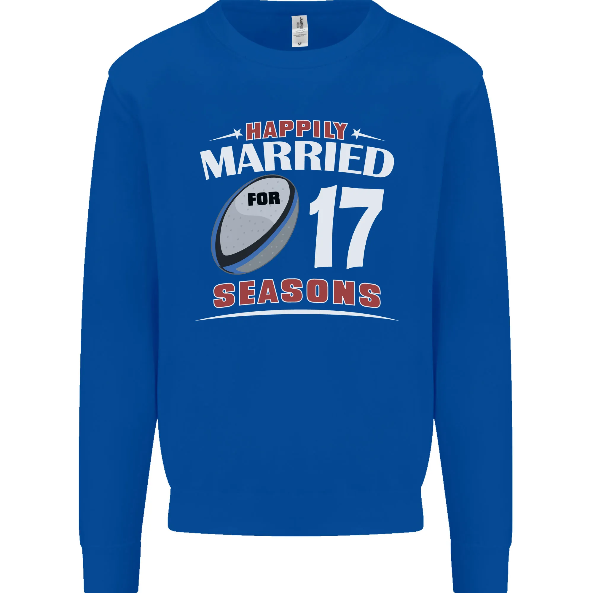 17 Year Wedding Anniversary 17th Rugby Mens Sweatshirt Jumper