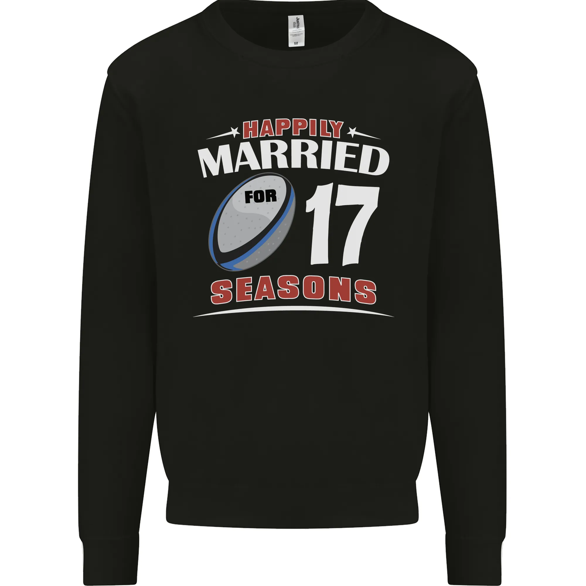 17 Year Wedding Anniversary 17th Rugby Mens Sweatshirt Jumper