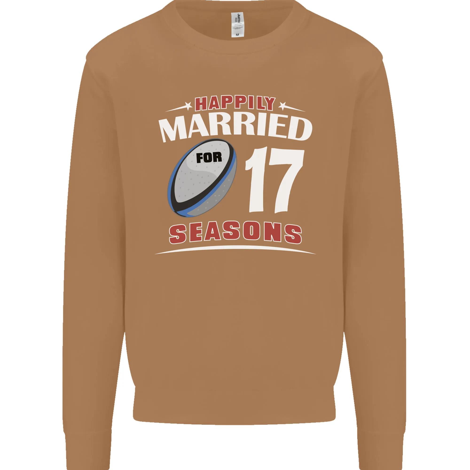 17 Year Wedding Anniversary 17th Rugby Mens Sweatshirt Jumper