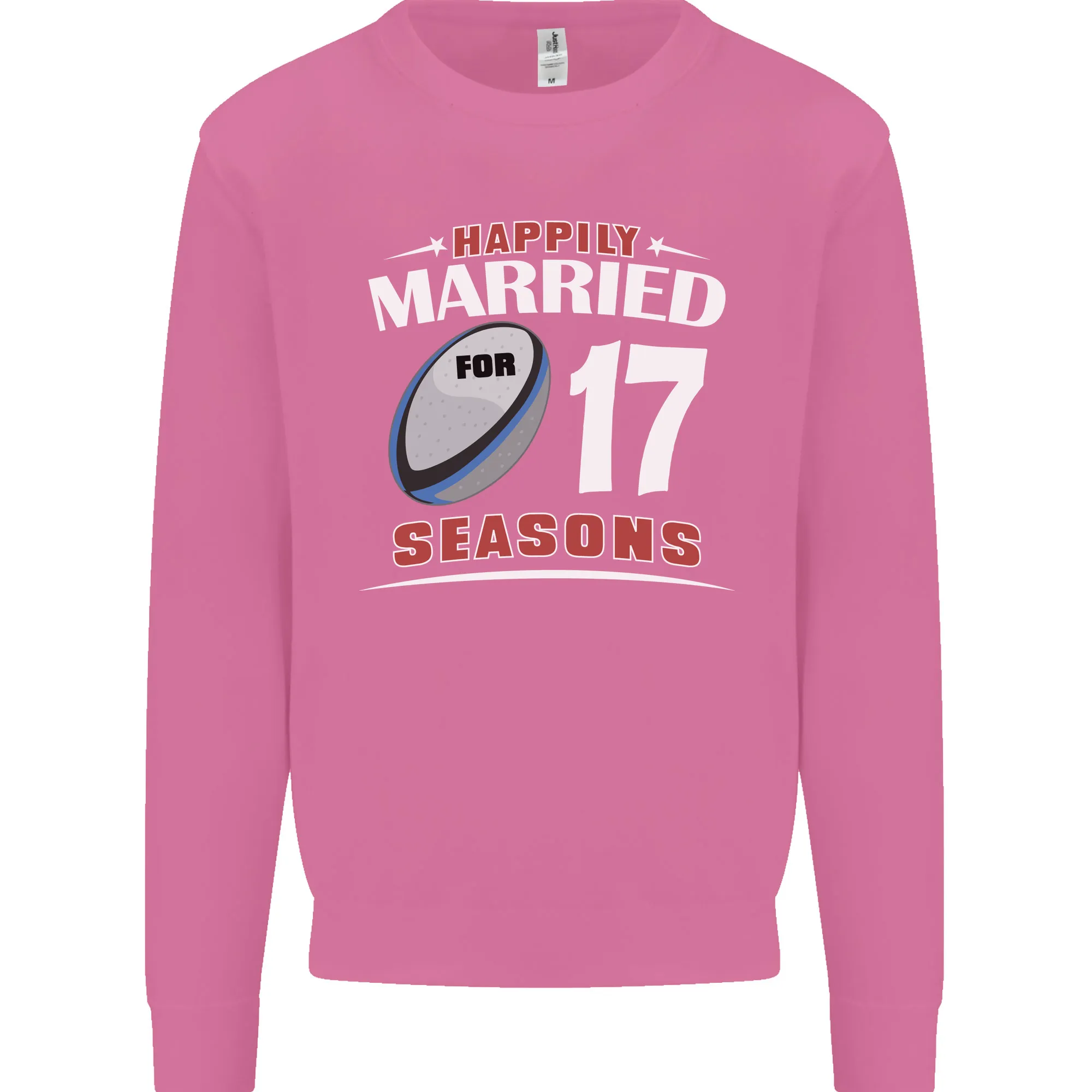 17 Year Wedding Anniversary 17th Rugby Mens Sweatshirt Jumper