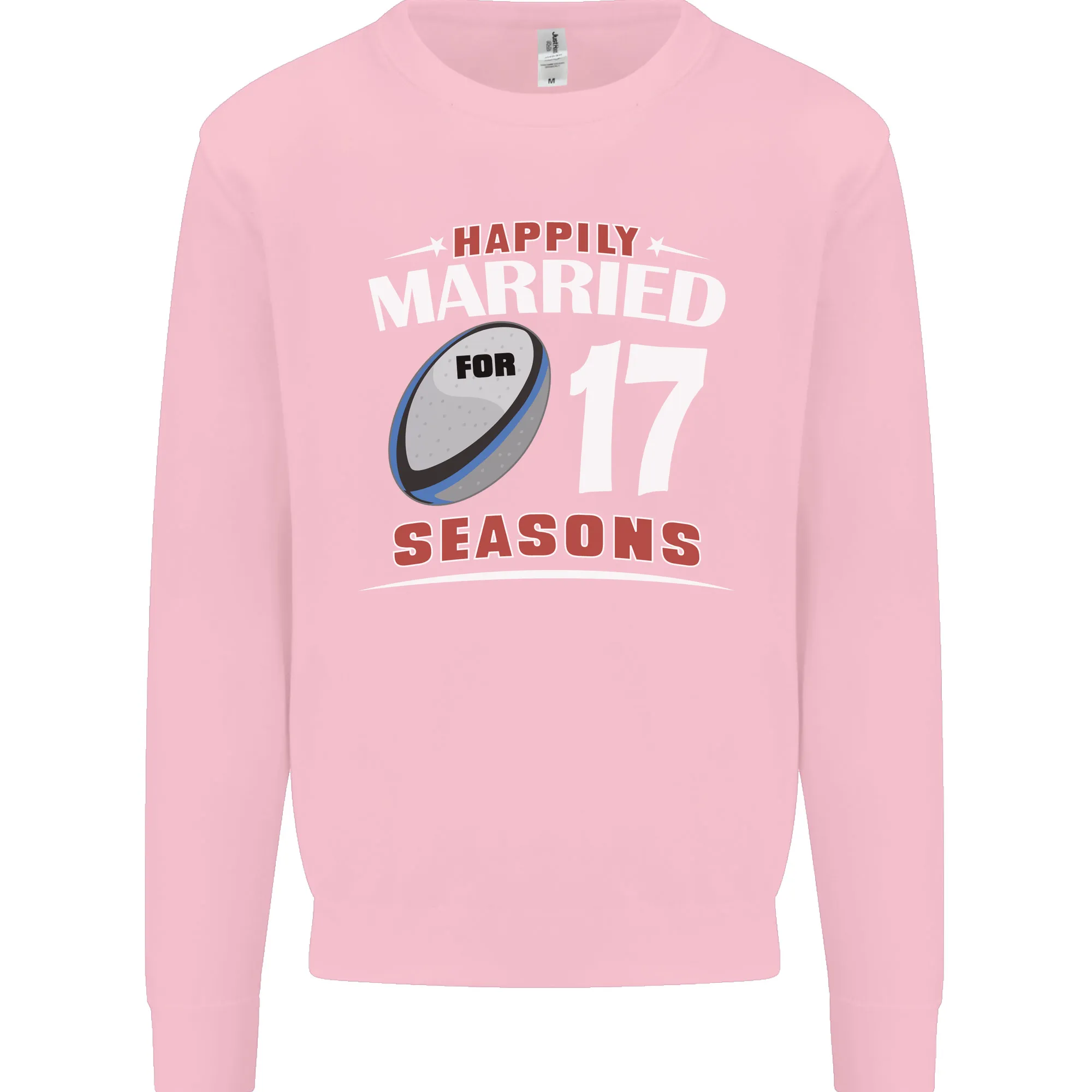 17 Year Wedding Anniversary 17th Rugby Mens Sweatshirt Jumper