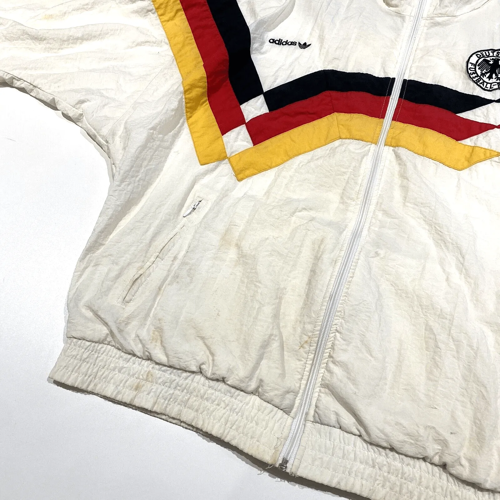 1988/90 WEST GERMANY Vintage adidas Football Track Top Jacket (L) Italia 90