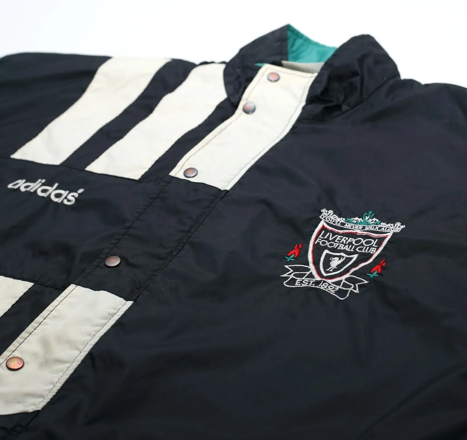 1993/95 Liverpool adidas Football Rain Coat Jacket (M) 38/40