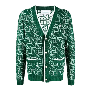 Casablanca Heart Monogram Cardigan