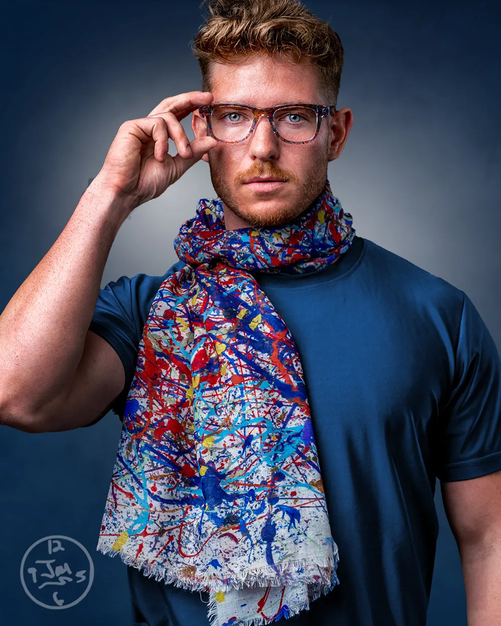 Jumper Maybach X FRAAS "Venice Glory" Recycled Polyester Square Scarf