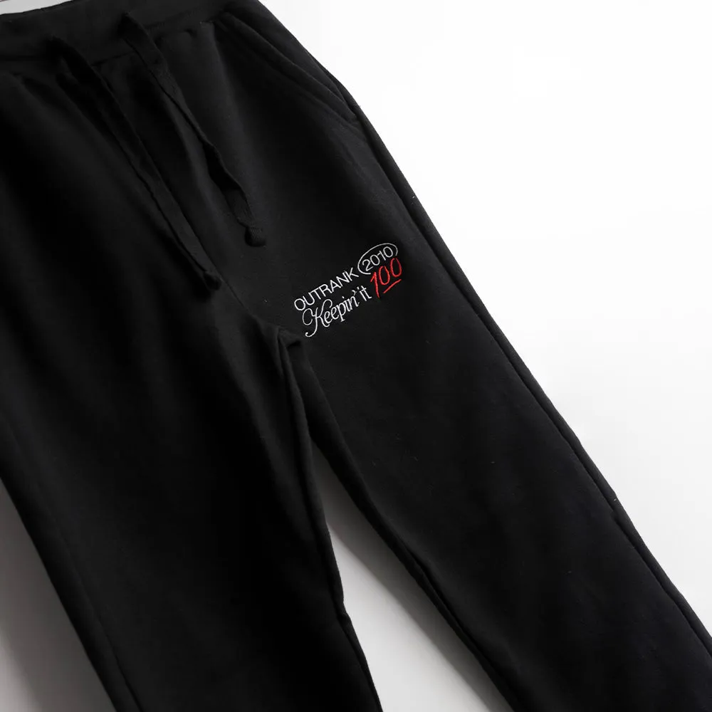 Keepin’ It 100 Embroidered Joggers