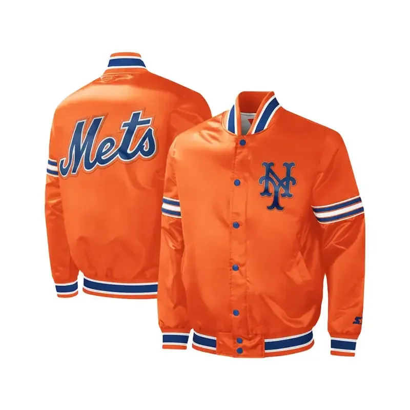NY Mets Satin Blue | Orange Jacket