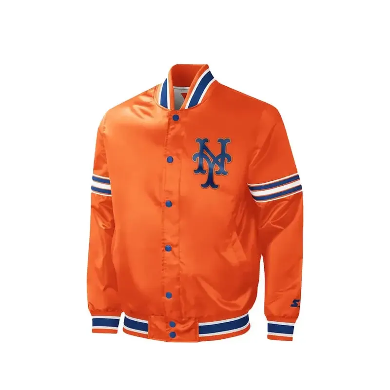 NY Mets Satin Blue | Orange Jacket