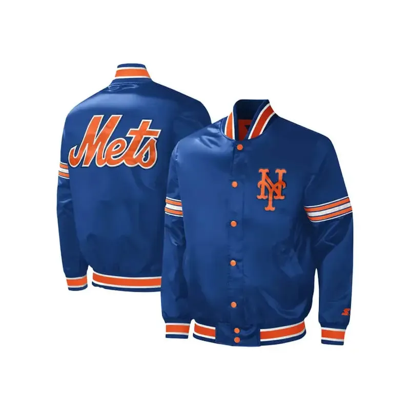 NY Mets Satin Blue | Orange Jacket