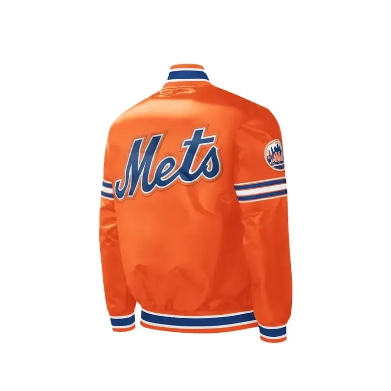 NY Mets Satin Blue | Orange Jacket