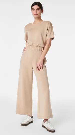 Spanx Airessential Cropped Jumpsuit Tahini