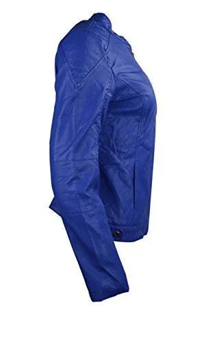 TATTOPANI-womens-faux-leather-plain-zip-up-ladies-jacket-with-stitching-detail