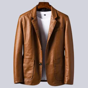 Vera | Men's Leather Blazer Jacket