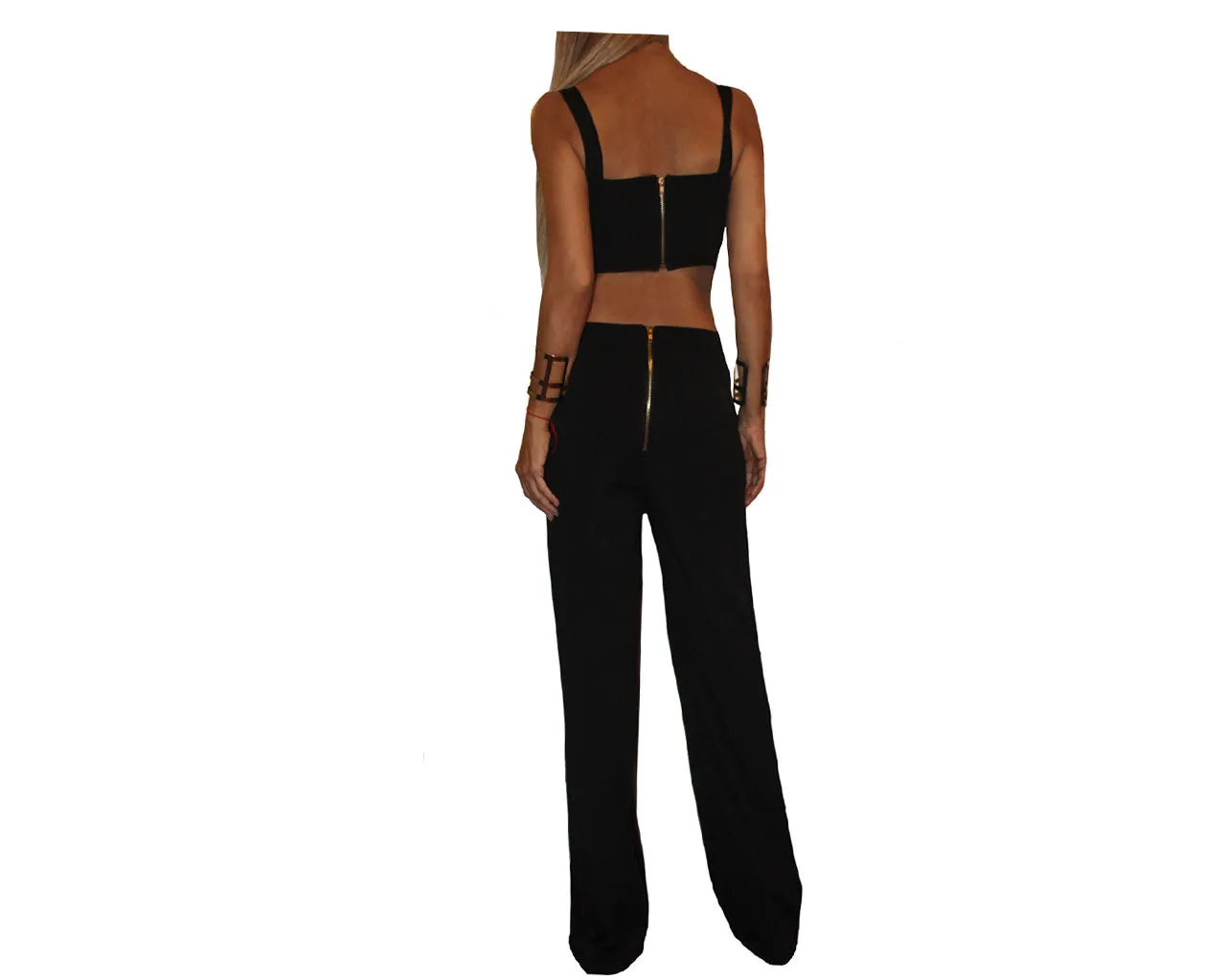 White & Silver Jumpsuit - The Bel Air